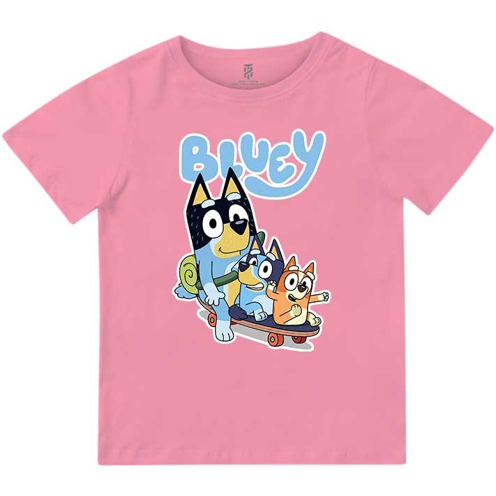 Bluey on Skate Board – Kids T-shirt